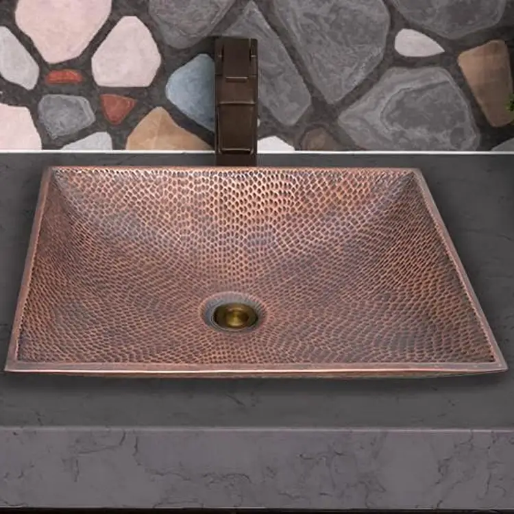 ct copper tailor 17' copper bathroom vessel sink