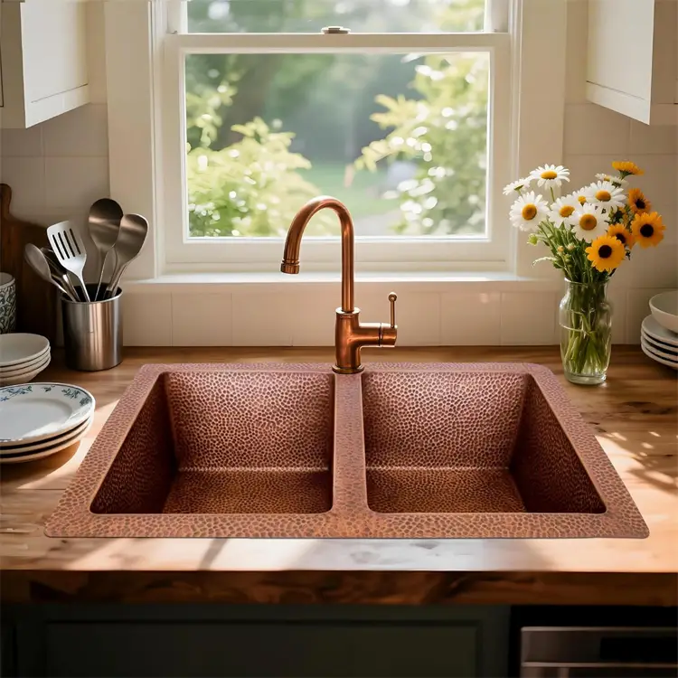 ct copper tailor 33' copper undermount kitchen sink