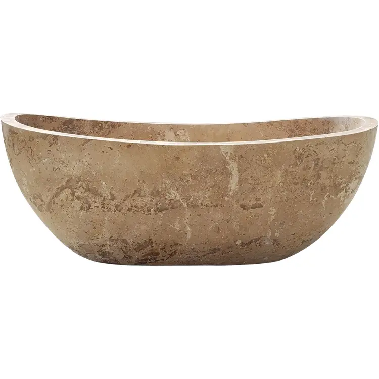 ct copper tailor 60' handcrafted cappuccino marble bathtub