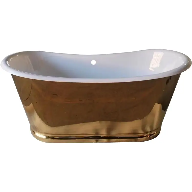 ct copper tailor 72' cast iron freestanding titanium gold bathtub