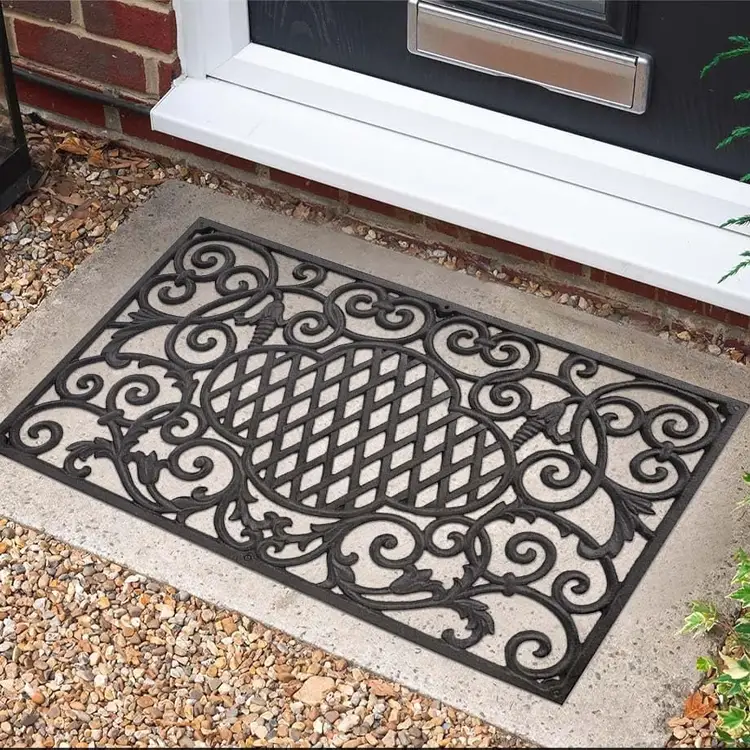 ct copper tailor cast iron exquisite scrolls doormat
