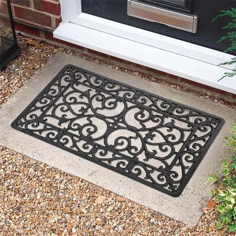 ct copper tailor cast iron rustic scroll works doormat